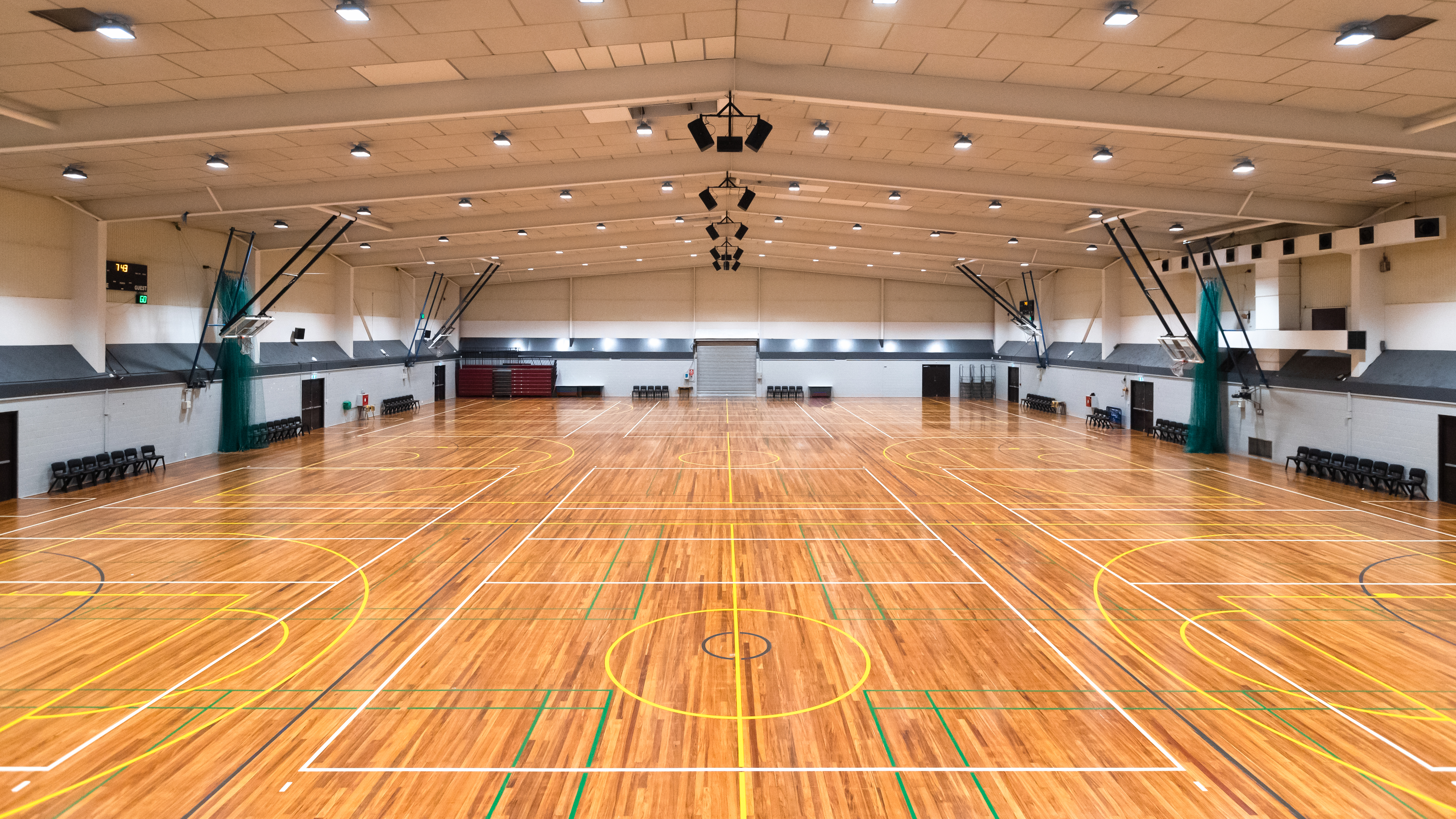 The Pioneer sport court. 