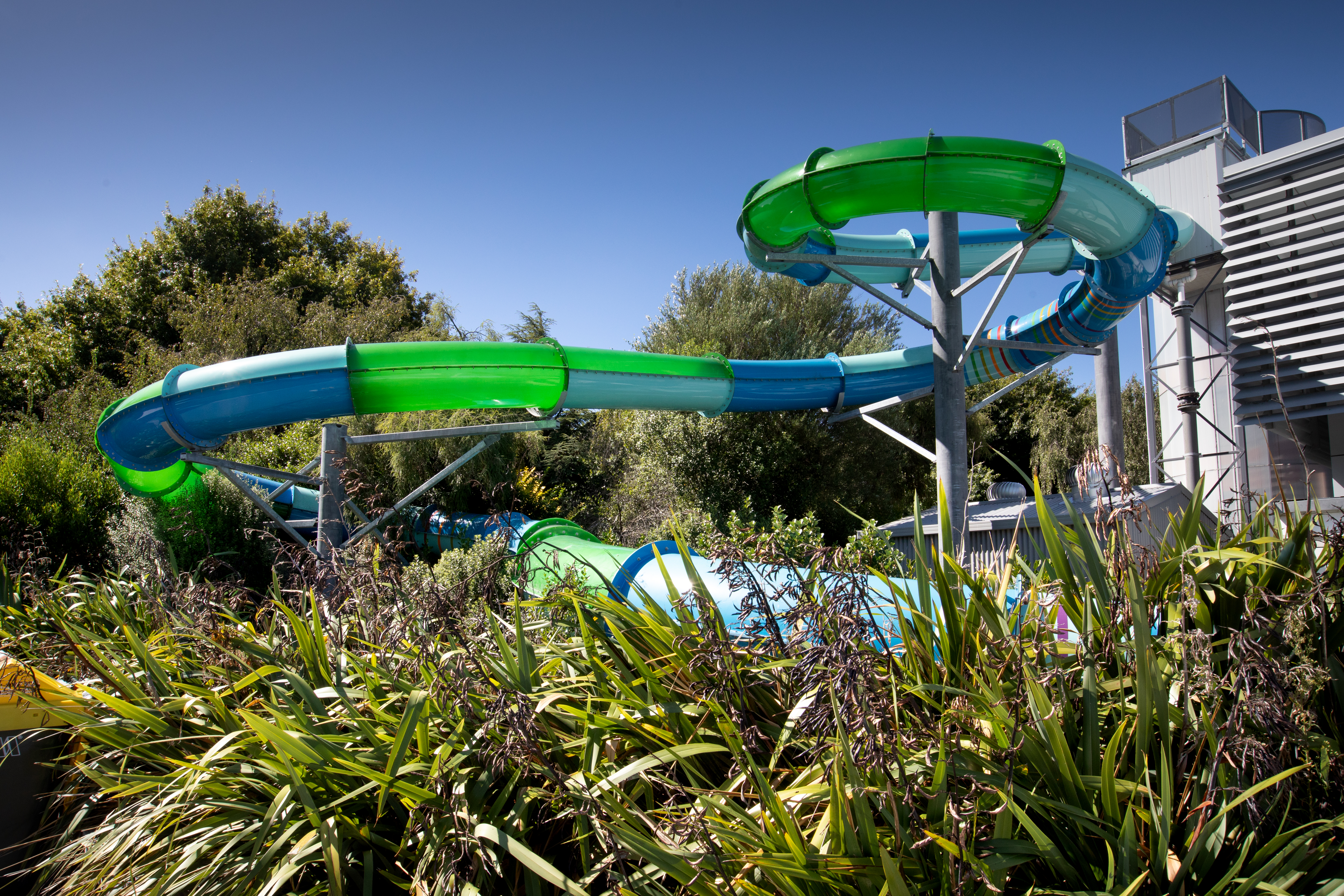 Jellie Park indoor hydroslide - outside view